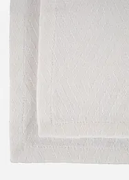 Bordbrikker i økologisk bomull (2-pack), bonprix