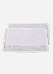 Bordbrikker med dekorativ bise (2-pack), bonprix