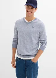 Finstrikket genser i 100% bomull, bonprix