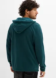Fleecejakke med hette, bonprix