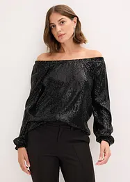 Singoalla-topp i oversized modell med paljetter, bonprix