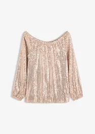 Singoalla-topp i oversized modell med paljetter, bonprix
