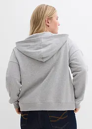 Sweatshirt i myk frotté med glidelås, bonprix