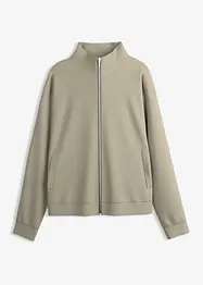 Jakke i scuba-materiale med glidelås, bonprix