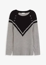Genser med knapper, bonprix