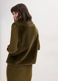 Vest i pelsimitasjon, bonprix