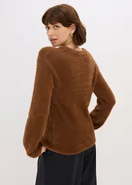 Genser i pusete stil, bonprix