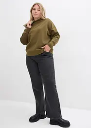 Oversized sweatshirt av mykt scubamateriale, bonprix