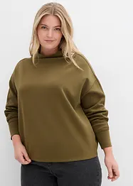 Oversized sweatshirt av mykt scubamateriale, bonprix