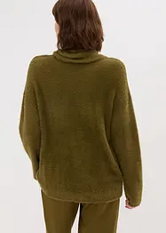 Oversized genser med skjerf, bonprix