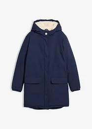 Vannavvisende vinterkåpe med teddyfôr, bonprix