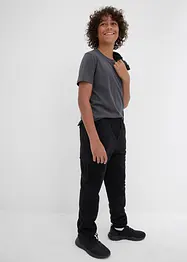Fleece-cargobukse, Regular Fit, bonprix