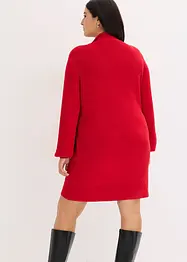 Strikkekjole i myk viskosemiks med sløyfe, bonprix