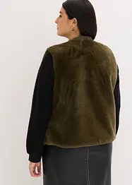 Vest i pelsimitasjon, bonprix