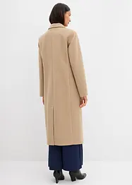 Dobbeltspent kåpe med ull-look, bonprix