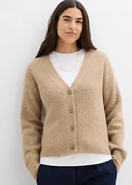 Ribbestrikket cardigan, bonprix