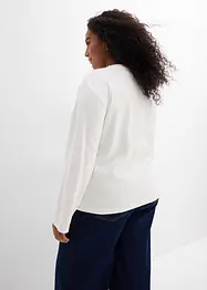 Langermet topp i 100% bomull, bonprix
