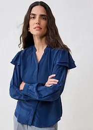 Bluse med silkeandel, bonprix