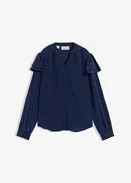 Bluse med silkeandel, bonprix