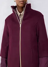 Ullkåpe med innvendig dunjakke (2-delt sett), bonprix