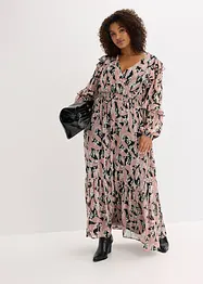 Chiffonkjole med volanger, bonprix