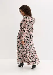 Chiffonkjole med volanger, bonprix