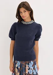 Genser med strass-applikasjon, bonprix