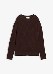 Kabelstrikket, oversized genser, bonprix