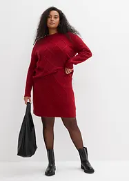 Kabelstrikket skjørt, bonprix