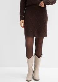Kabelstrikket skjørt, bonprix