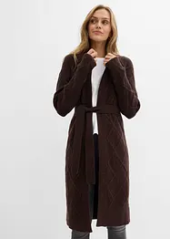 Kabelstrikket coatigan, bonprix