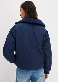 Vattert jakke med ribbekanter, bonprix