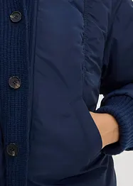 Vattert jakke med ribbekanter, bonprix