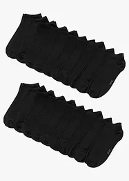 Sneakerssokker med økologisk bomull (20-pack), bonprix