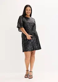 Oversized paljettkjole, bonprix