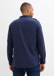 Flanellskjorte i 100% bomull med spensel på skuldrene, bonprix