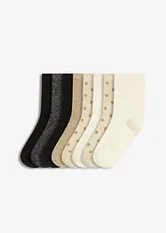 Sokker med lurex og økologisk bomull (8-pack), bonprix