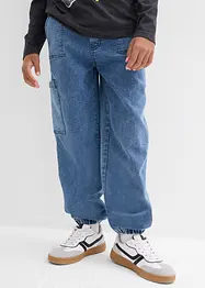 Slip on-cargojeans for barn, Loose Fit, bonprix