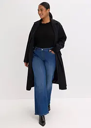 Ribbestrikket topp av viskosemiks, bonprix