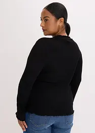 Ribbestrikket topp av viskosemiks, bonprix