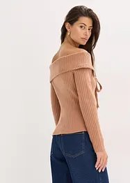Ribbet genser, bonprix