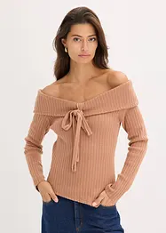 Ribbet genser, bonprix