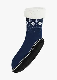 Kosesokker med påsydde såler og pilefôr, bonprix