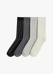 Termosokker med frotté innvendig og økologisk bomull (4-pack), bonprix