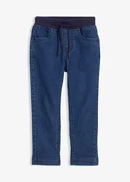 Termojeans med jerseyfôr til gutt, bonprix