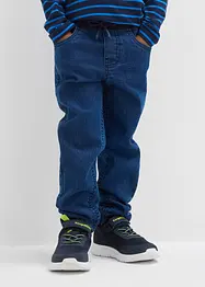 Termojeans med jerseyfôr til gutt, bonprix