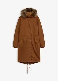Lang, vattert parkas, bonprix