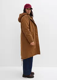 Lang, vattert parkas, bonprix