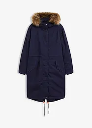 Lang, vattert parkas, bonprix