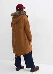 Lang, vattert parkas, bonprix